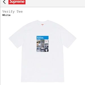Supreme verify Tee In Packaging